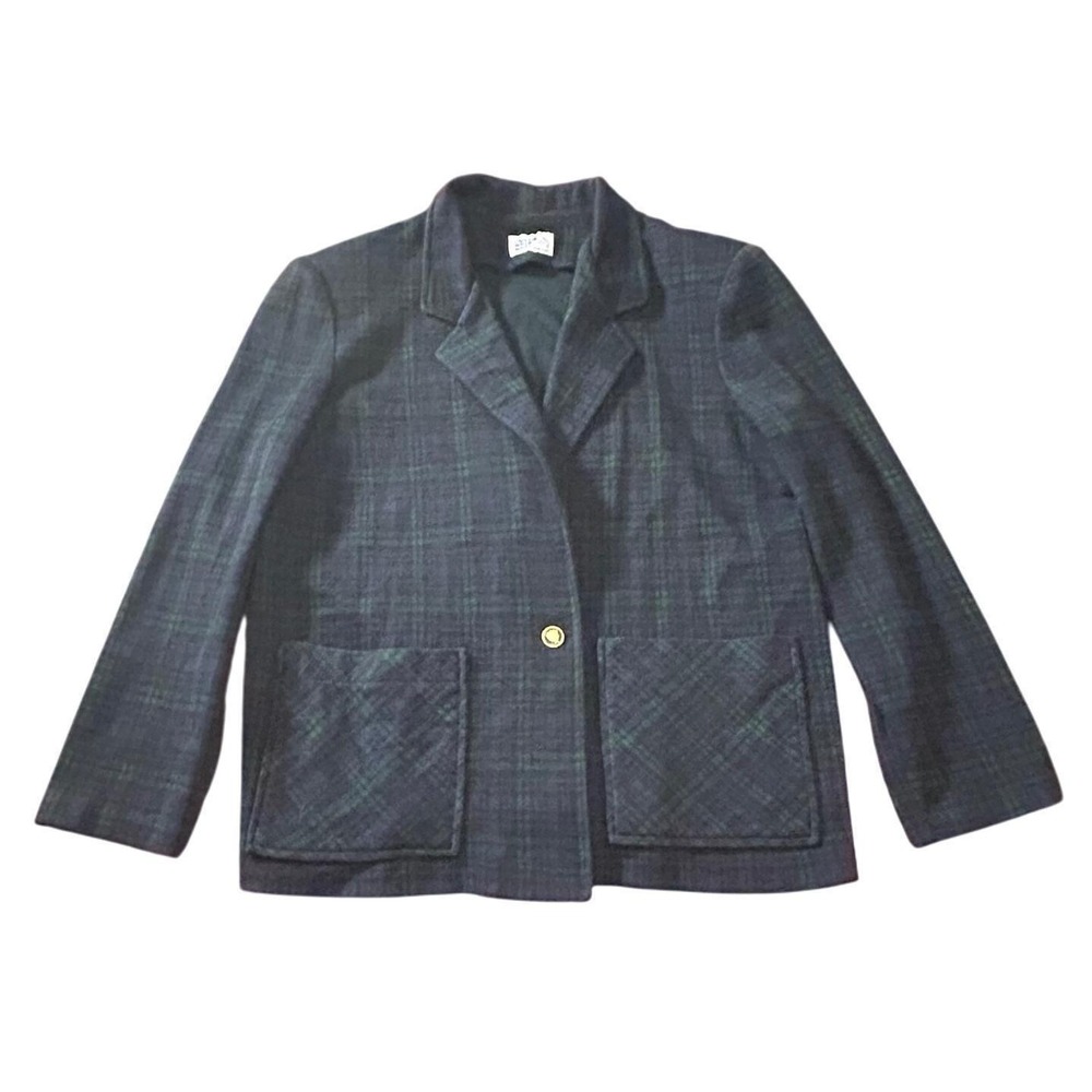 Vintage Cape Cod Match Mates Plaid Blazer Skirt Matching Set‎ Preppy Academia